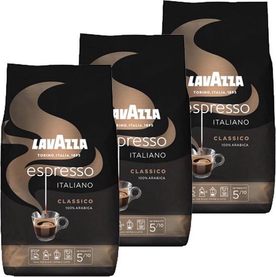 Lavazza Espresso Italiano Classico koffiebonen 1kg x3