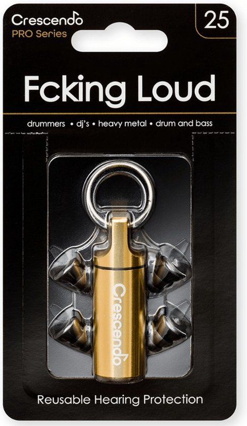 Crescendo Amplified 20 dB gehoorbescherming - Zwart - Medium/Large