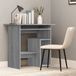Maison Exclusive - Bureau, gris Sonoma, 80x45x74 cm, panneau de particules