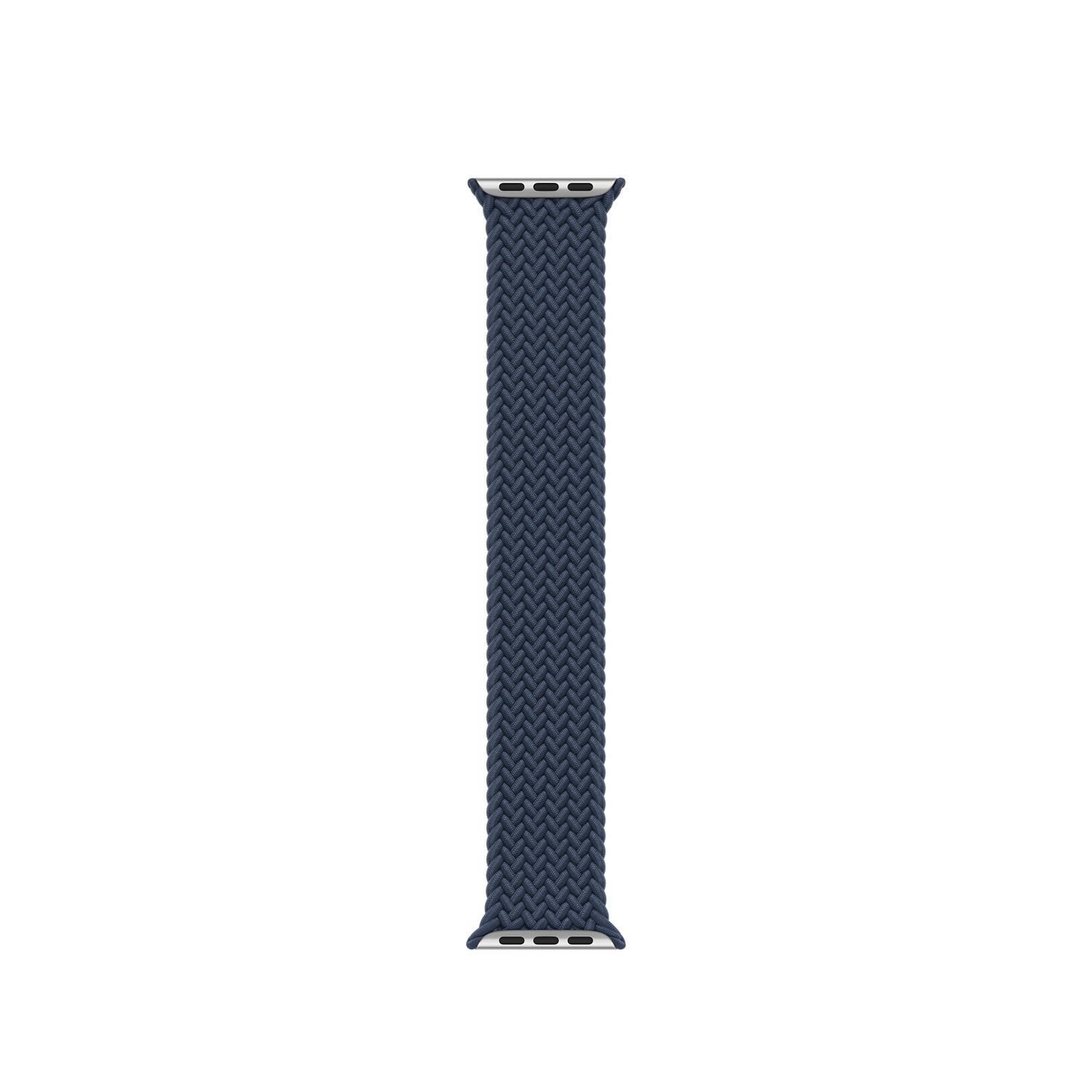 Apple Gevlochten solobandje voor de Apple Watch | 38/40/41/42 mm - Maat 1 - Abyss Blue