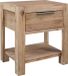 vidaXL Nachtkastje met lade 40x30x48 cm massief acaciahout