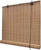 vidaXL Rolgordijn bamboe 100x220 cm bruin