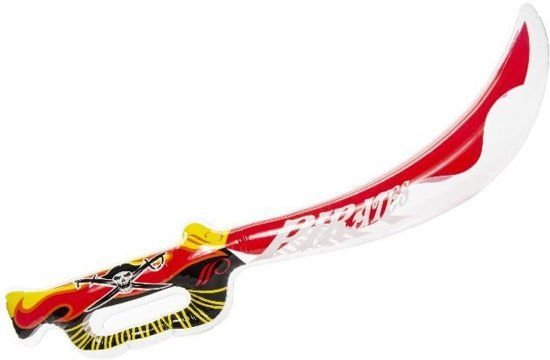 LG-IMPORTS Opblaasbaar Piratenzwaard 75 Cm Wit/rood