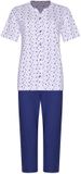 Pastunette - Pyjama - Purple Haze - Organisch Katoen - Wit/Paars - Doorknoop - Maat 38