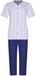 Pastunette - Pyjama - Purple Haze - Organisch Katoen - Wit/Paars - Doorknoop - Maat 38
