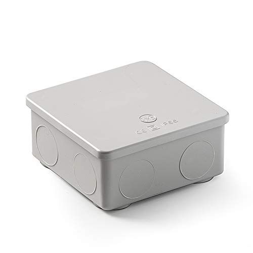 Famatel IP55 waterdichte behuizing - klikdeksel - grijs - 100 x 100 x 45 mm