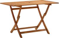 vidaXL Tuintafel inklapbaar 120x70x75 cm massief acaciahout