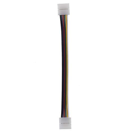 Seki RGBW + CCT connector met 15 cm kabel voor 12 mm LED RGBW CCT strips; clip-connector; RGBW + CCT verlenging 6PIN