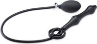 XR Brands Inflatable Silicone Anal Plug + Cock and Ball Ring black