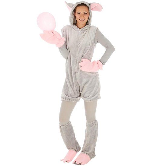 dressforfun - Muis Kostuum - Maat M - Grijs - Unisex