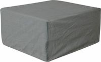 Eurotrail Waterdichte Beschermhoes Voetenbank/Salontafel, Cantonic 100x100x50 cm, Grijs