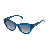 Tous Zonnebril Dames STOB86-54W47X Cat Eye Randloos Blauw/Zwart/Zilver/Wit/Transparant/Roze/Rood/Paars/Oranje/Multi/Groen/Grijs/Goud/Geel/Crème/Bruin 54 mm