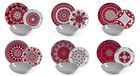 Excelsa Mandala Red tafelservies, 18-delig, porselein
