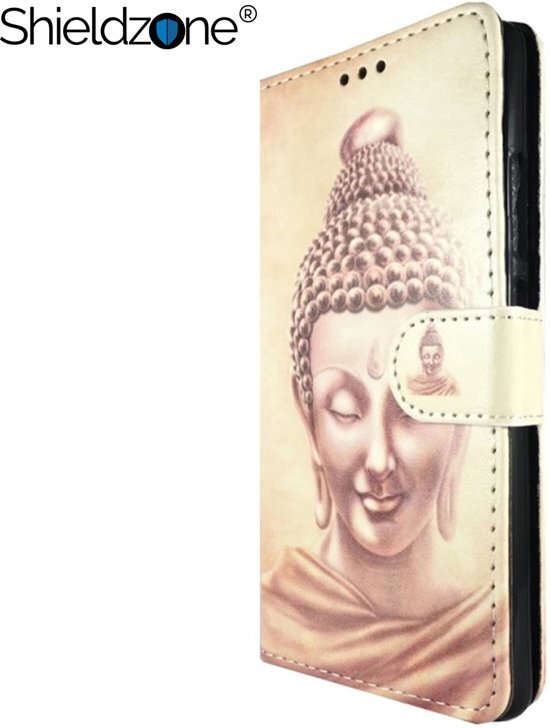 SHIELDZONE -Portemonnee hoesje voor Huawei P20 Lite - Buddha Boeddha