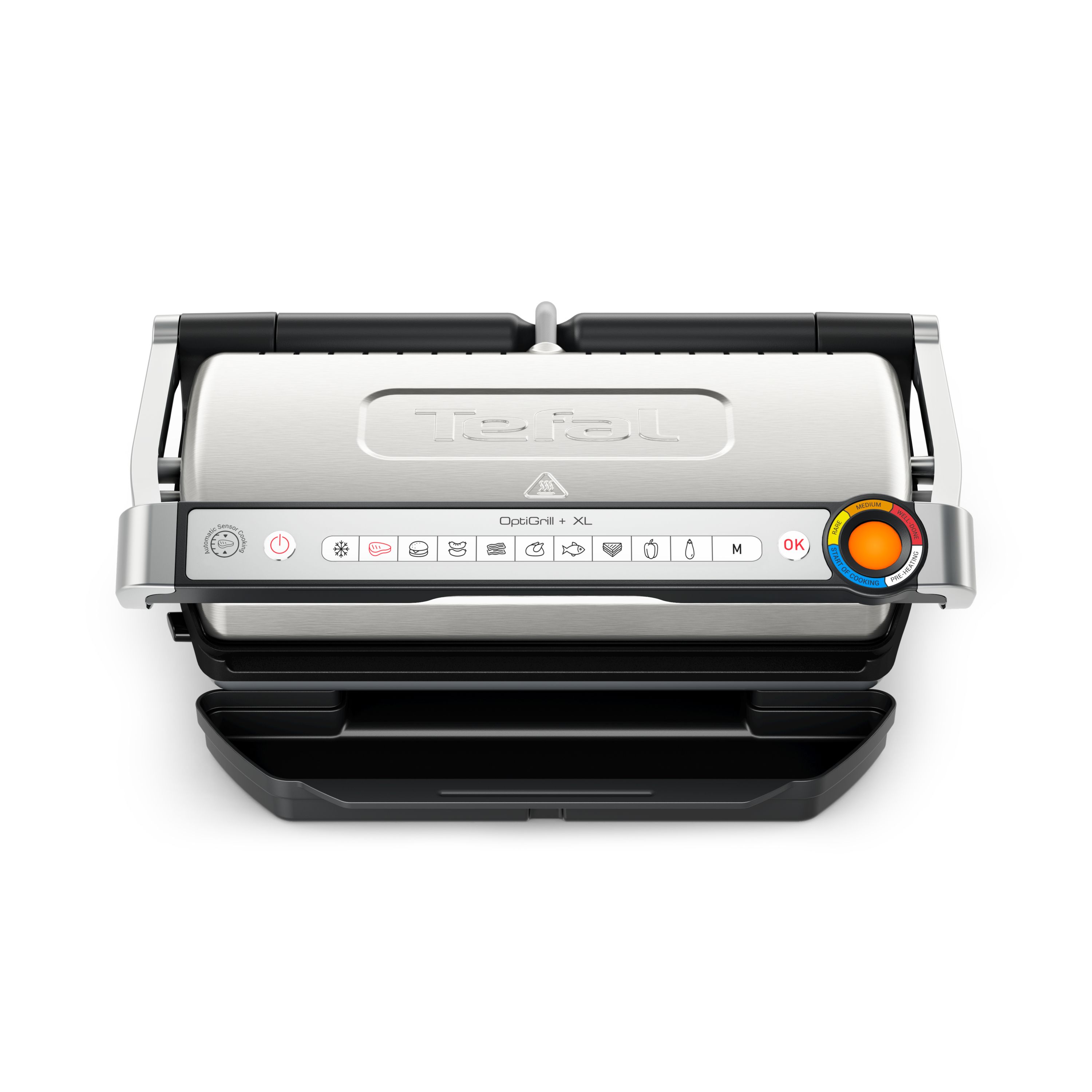 Tefal OptiGrill+ XL Intelligente contactgrill - Zwart/RVS - 2000W - 800 cm²