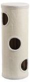 Fudajo Forest krabton, wit-crème, 106 cm hoog, 40 cm diameter, met kussen en 3 ingangen