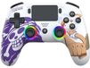 Subsonic Manette Bluetooth sans fil, One Piece Luffy Gear 5, compatible PS5 et PC, panneau arrière, autonomie 10 heures, éclairage LED RVB, Blanc