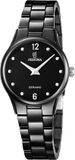 Festina F20751/7 Dames Polshorloge Keramiek Zwart Analoog Quartz