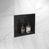 Strathwood Marwell Wandnis douche zwart 32 x 32 x 10 cm