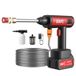 EAFC Nettoyeur haute pression sans fil portable, pistolet à eau électrique à batterie extra-grande capacité avec pulvérisateur de mousse, pistolet à main portable à buse réglable pour voiture, maison, sol, salle de bain, arrosage