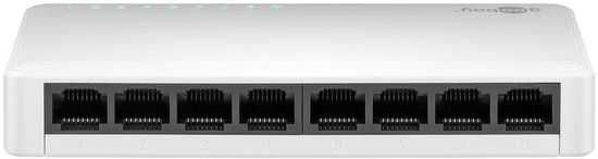 Goobay 8-poorts Gigabit Switch - Wit