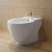 vidaXL Bidet sur pied rond en céramique (blanc)