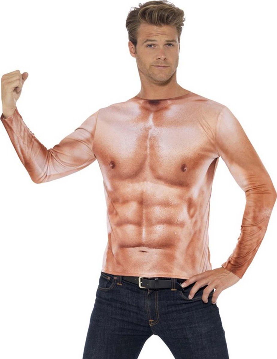 Smiffys - Bodybuilder Shirt - Mt L