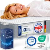 ELONEO Visco Topper 90x190 cm – 8 cm Hoog – Traagschuim Matras Topper