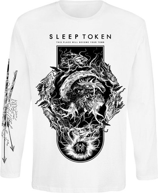 Sleep Token Nimbus Heren Shirt met lange mouwen - wit - M