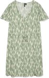 VERO MODA - VMEASY EASY JOY SS SHORT DRESS WVN GA - Dames - Mini jurk - Viscose - Korte mouw - V-hals - Gemeleerd - Birch - XS