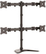 StarTech.com Monitor Stand for 4 Screens - Desk Mount - Adjustable - Black
