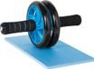 Rebel Active Fitness Roller Ab Roller Dubbel Wiel - Buikspierwiel - Trainingswiel - Incl Kniemat - Ab Wheel - Buikspierwiel - Zwart