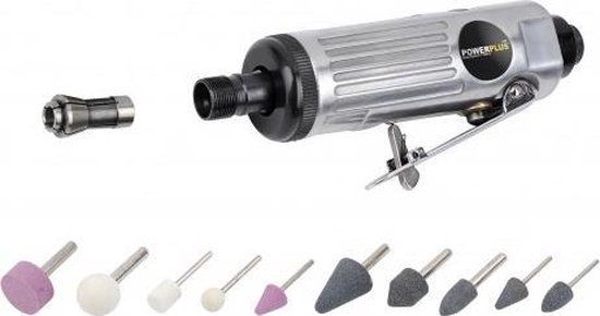 Powerplus POWAIR0011 Pneumatische stiftslijperset - 16-delig