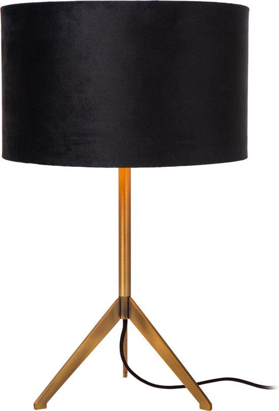Lucide TONDO Tafellamp - Ø 30 cm - E27 - Mat Goud / Messing