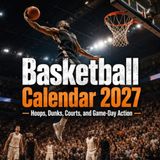 Basketball Calendar 2027: A Practical Monthly Planner | Hoops, Dunks, Courts, and Game-Day Action