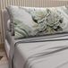 PETTI Artigiani Italiani - Katoenen beddengoed met kussenslopen met digitale print, eenpersoonsbed, beddengoedset met bloemenpatroon, saliegrijs, 100% Made in Italy