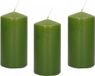 Trend Candles Bougie cylindrique/bougie tronc - 12x - vert olive - 6 x 12 cm - 40 heures de combustion