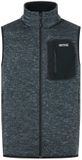 Regatta Newhill B/W Mouwloos Fleece Vest Mannen L Zwart