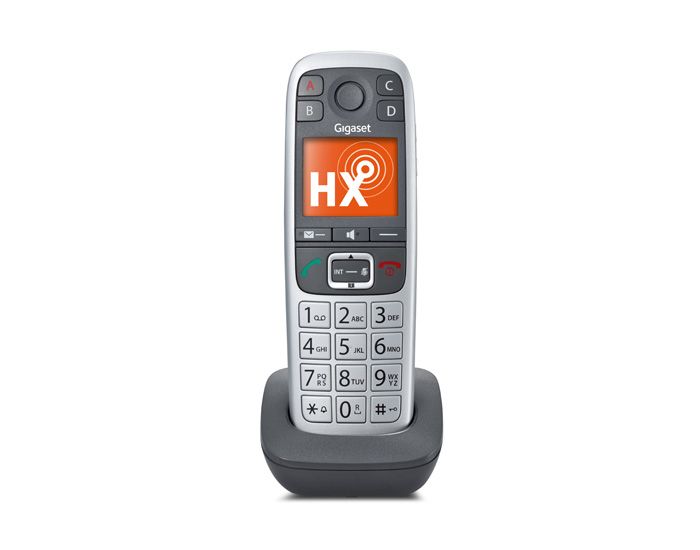 Gigaset E560HX - Draadloze telefoon - DECT - Antwoordapparaat - Grijs/Zilver