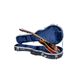 Crossrock ABS gegoten behuizing voor F-stijl mandoline met verwijderbare schouderbanden-blauw (CRA862MFBL)