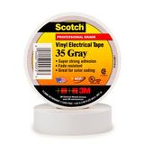 3M Scotch 35 Ruban isolant en vinyle gris 20m x 19mm