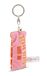 NICI Sleutelhanger mini pluche kussen Die mensen kijken al 8 cm met belletjes