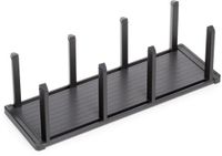 Emuca Orderbox verticale Bordenrekken voor lade, 159x468mm, Aluminium en Plastic, Antracietgrijs