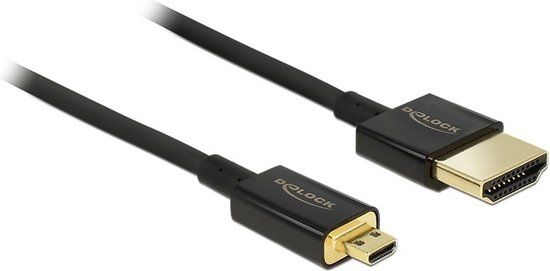 Delock HDMI - Micro HDMI Kabel - 1.5m - Zwart