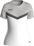 Jako Iconic T-shirt Dames - Wit / Zachtgrijs | Maat: 38