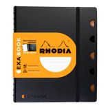 Rhodia ExaBook A5+ Zwart Geruit