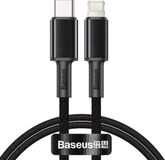 Baseus High Density USB C Kabel naar Apple Lightning 1 meter zwart