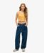 Superdry Crop Top en coton biologique côtelé Vintage Jaune Taille : 42
