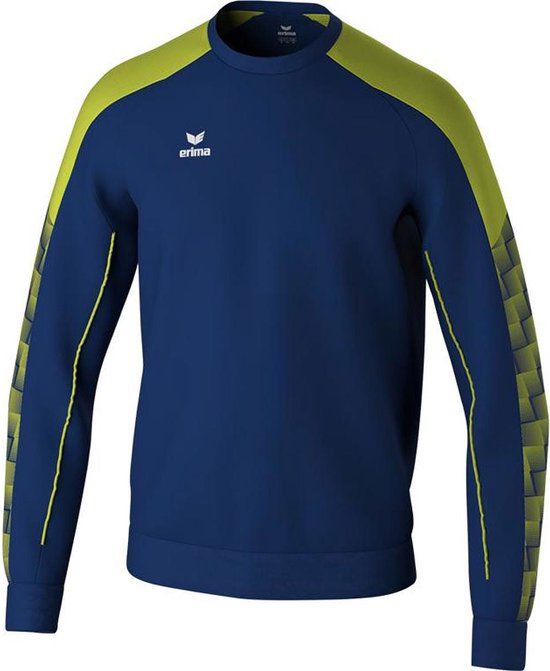 Erima Evo Star Sweatshirt Heren - Marine / Lime | Maat: XL