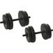 Haltères de musculation 20kg (4x2,5kg, 4x2kg) avec 8 plaques de 2kg et 2,5kg, Ø25mm, pour entraînement à domicile